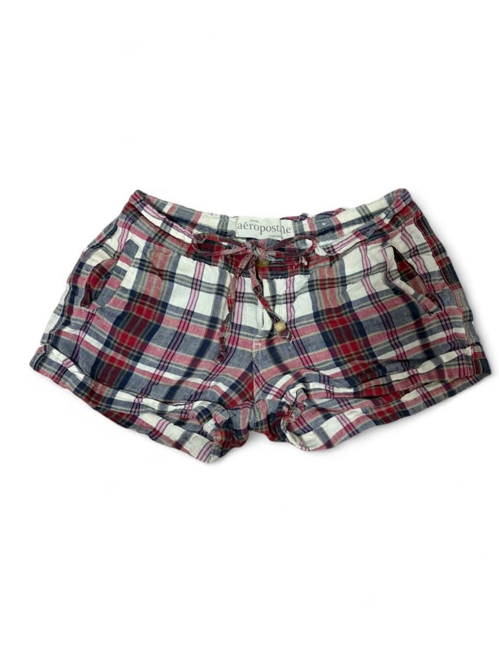 2000s Aeropostale plaid shorts